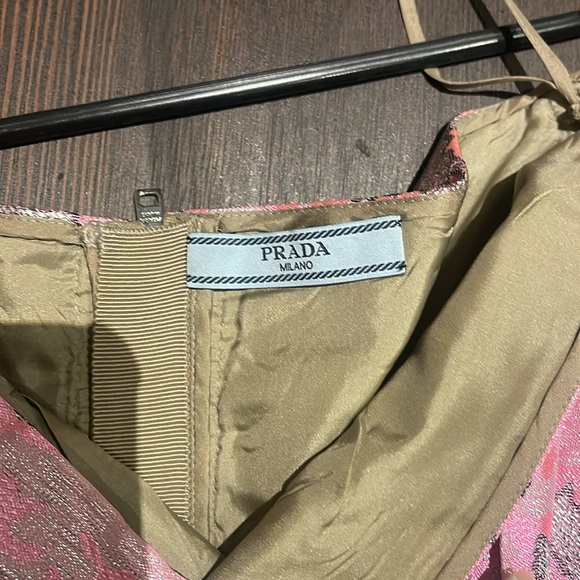 PRADA Pink Metallic Strapless Bustier Top NWT - Picture 5 of 8